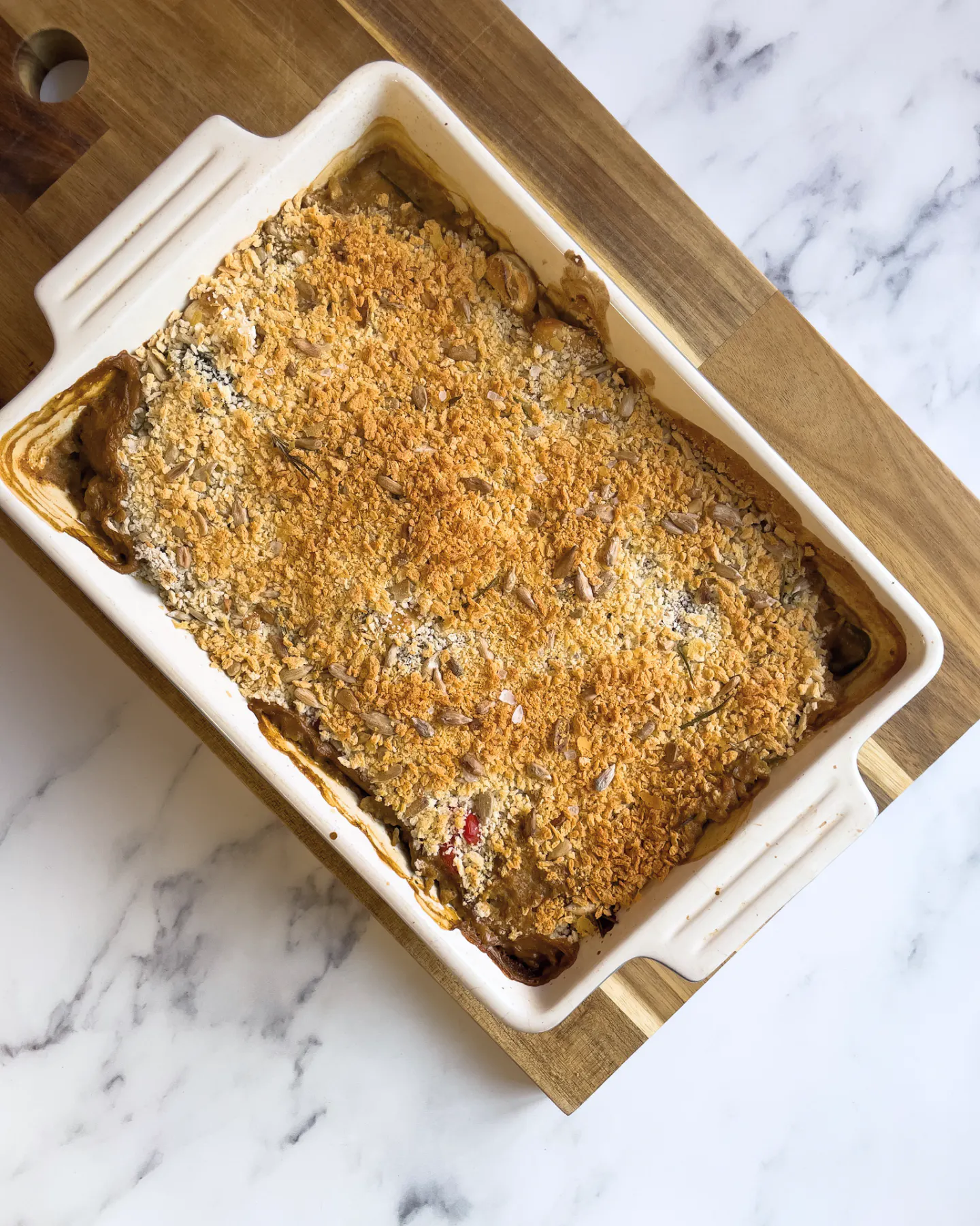 Mushroom & leek bake - Stryve