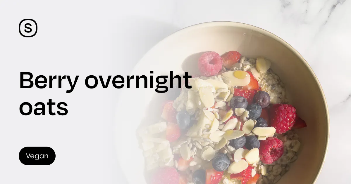Berry overnight oats - Stryve