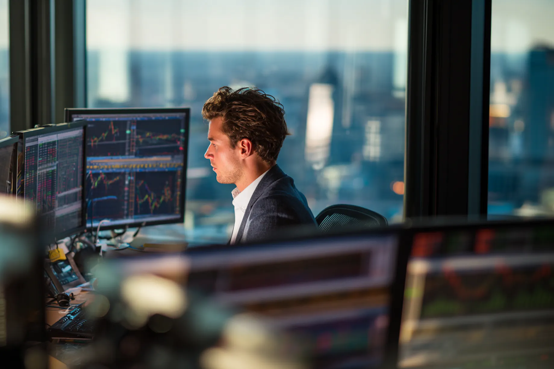 Afbeelding voor het beroep Effecten- en valutahandelaar en effectenmakelaar