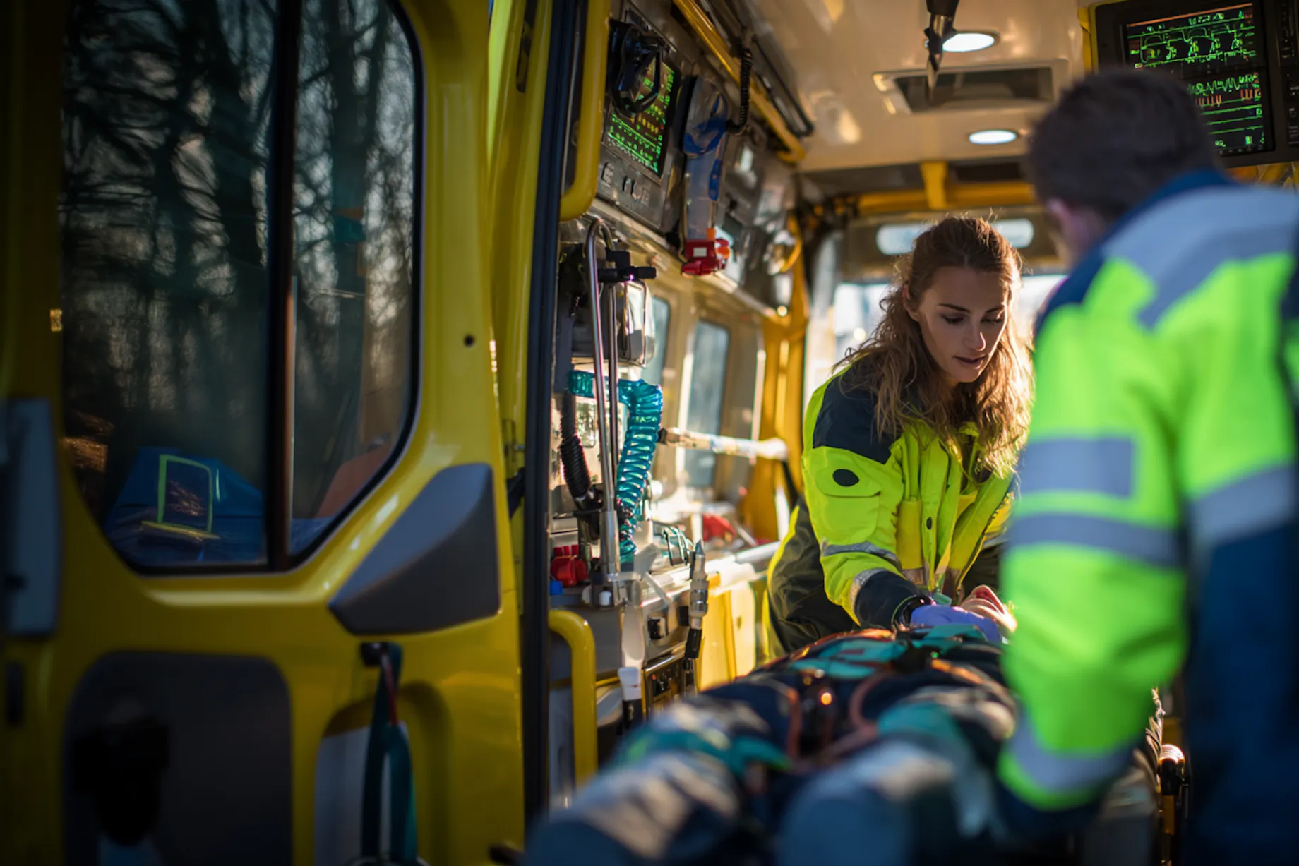Afbeelding voor het beroep Ambulanceverpleegkundige en ambulancechauffeur