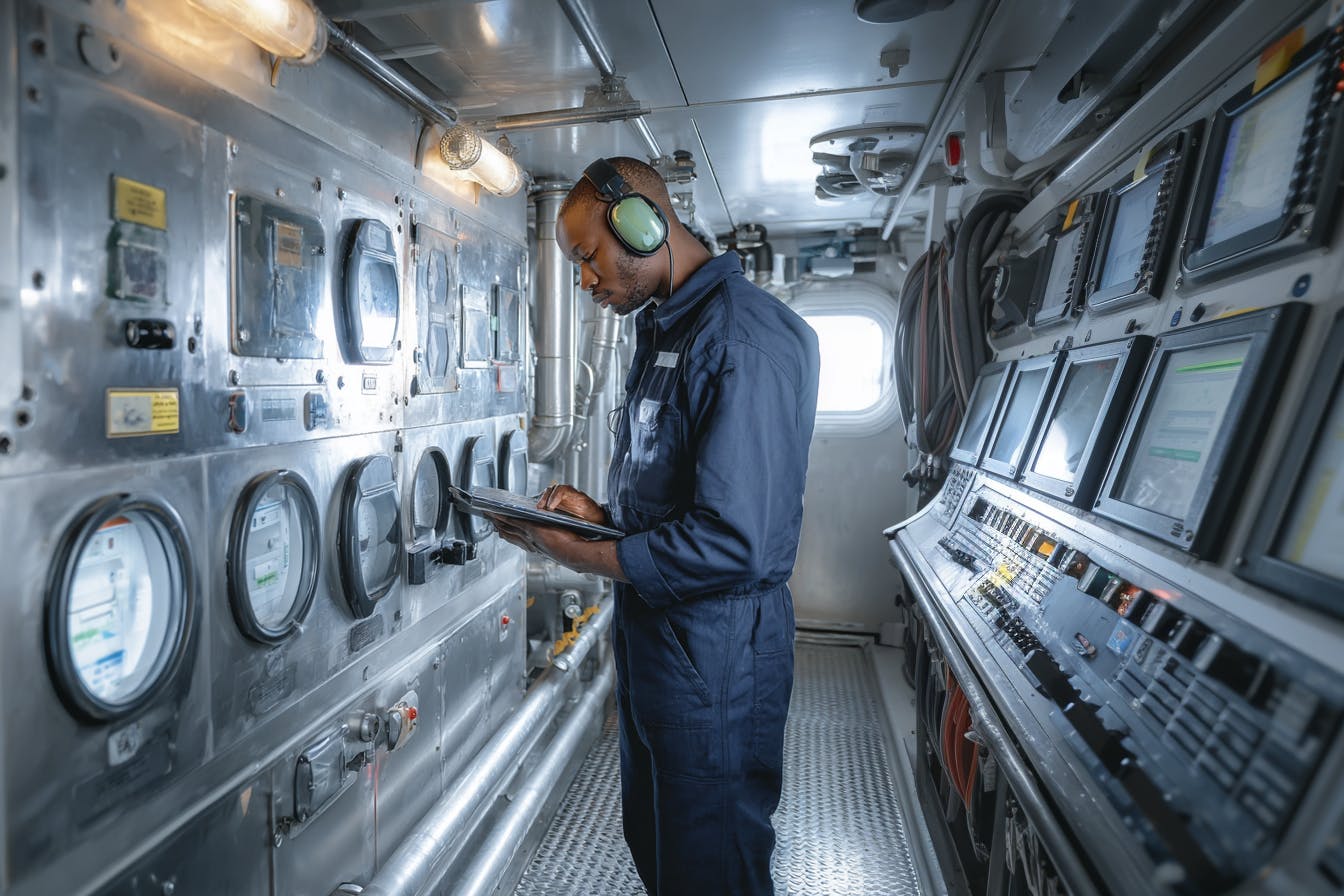 Afbeelding voor het beroep Scheepswerktuigkundige