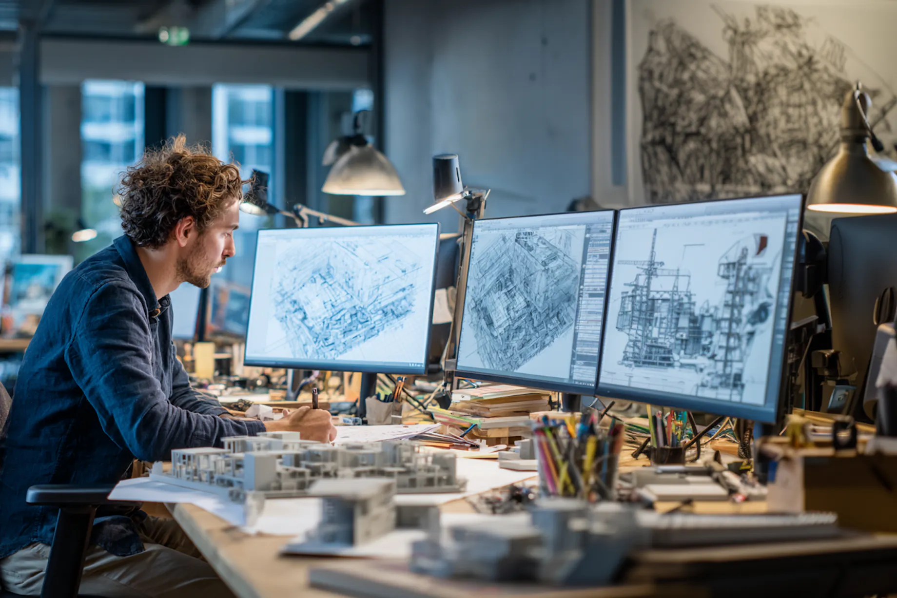 Afbeelding voor het beroep Technisch tekenaar