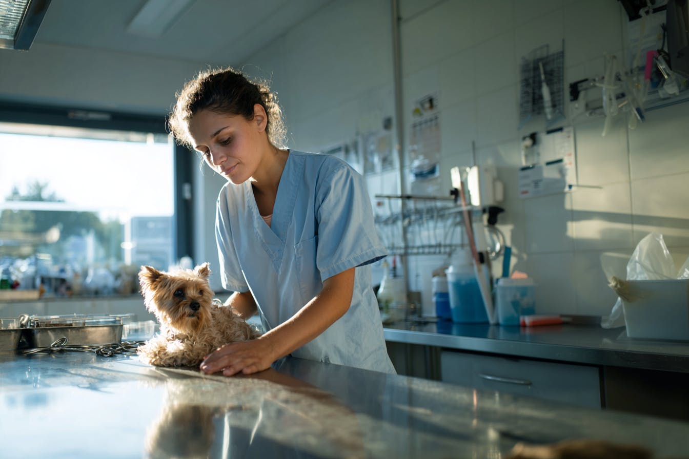 Afbeelding voor het beroep Veterinair assistent en dierenartsassistent
