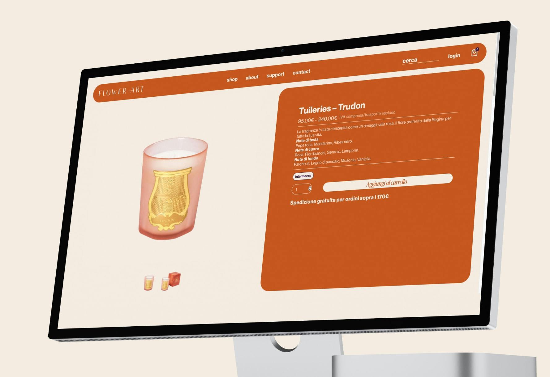 Studio 9 7/6 project 2023 e-commerce Flowerart fiorista