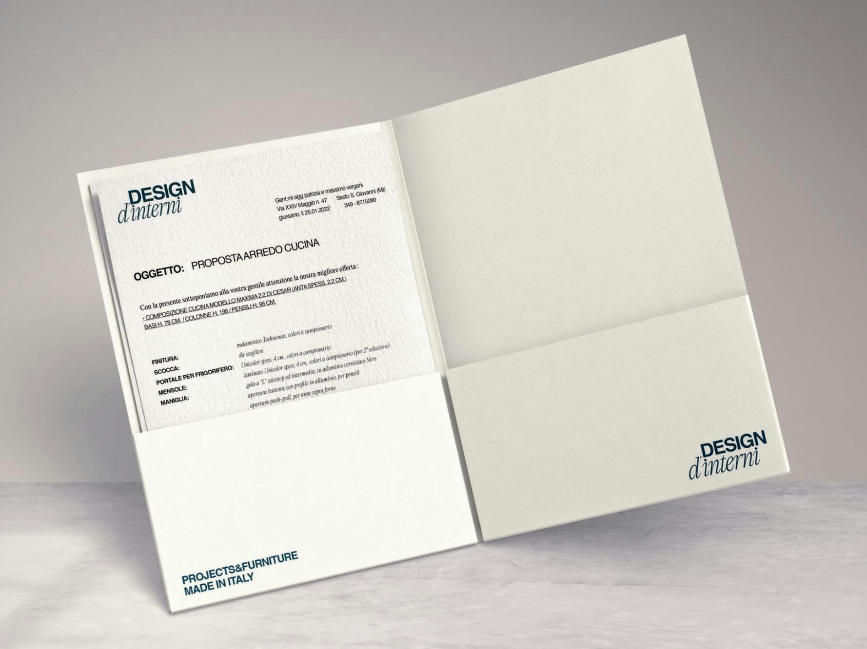 Studio 9 7/6 project 2023 brand identity showroom interior folder