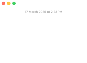 Mac OS empty note 