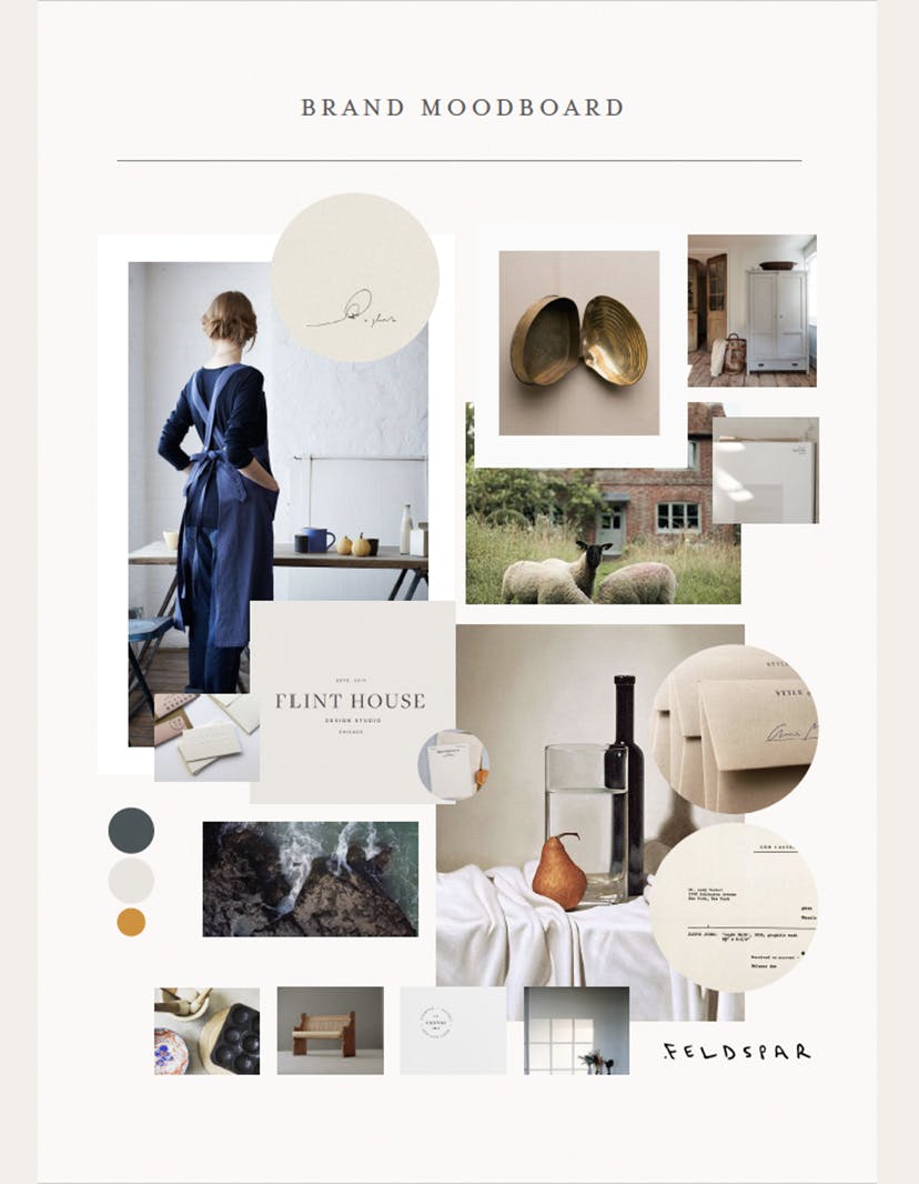 Brand moodboard