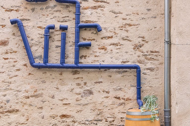 Décoration murale "eau de vie" au sein des locaux de l'entreprise Valeuriad.