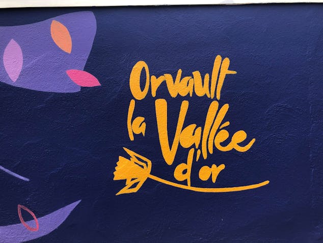 Signature de la fresque murale du Studio Katra "Orvault, la Vallée d'or" à Nantes.