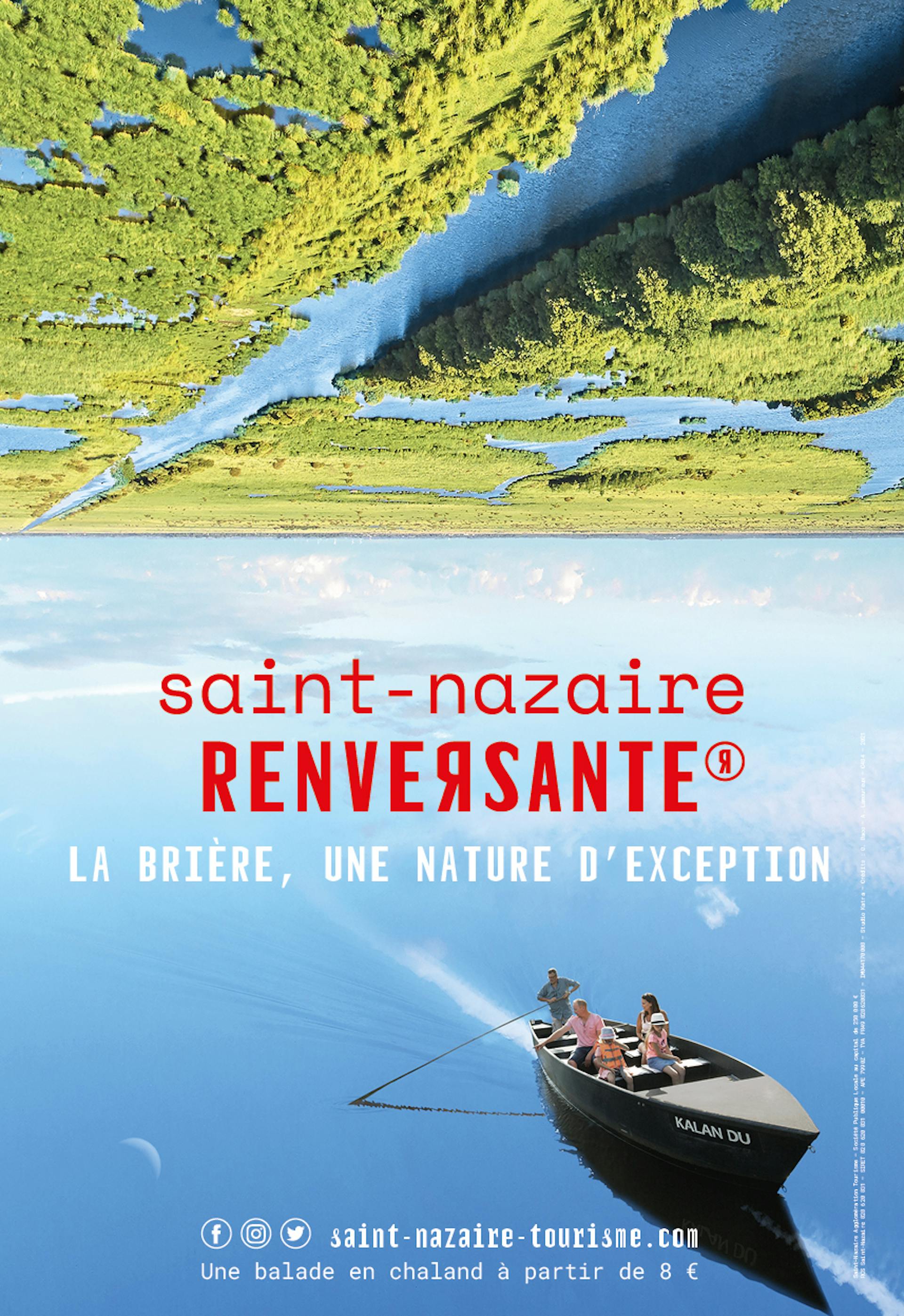 Montage photo d'une affiche à destination de la communication 2021 de la mairie de Saint-Nazaire.