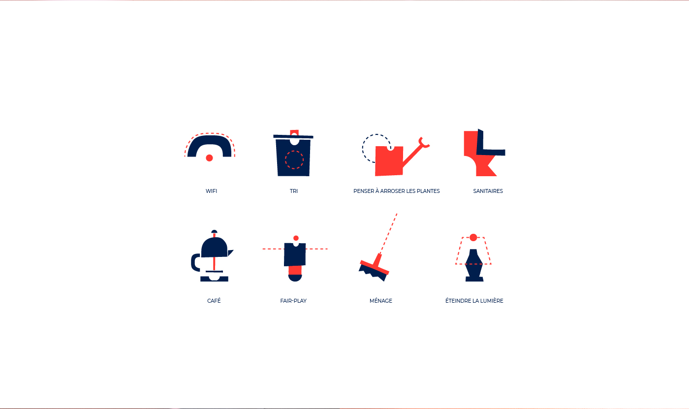 Création de symboles illustratifs pour l'identité visuelle d'Artirenov.