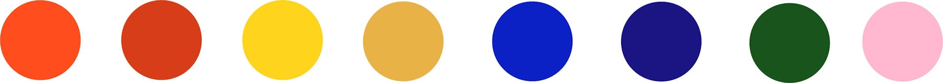 Palette graphique et colorimétrique utilisée pour la création de l'identité visuelle de la ville de Loudéac.