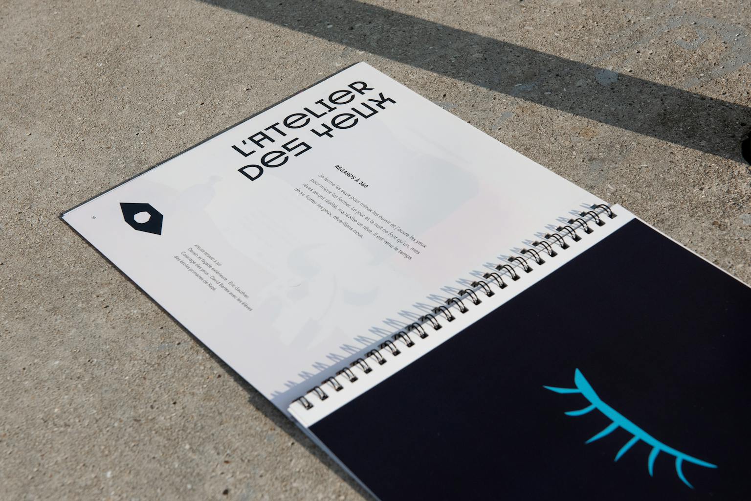 Page carnet d'exploration Transfert sur l'atelier des yeux.