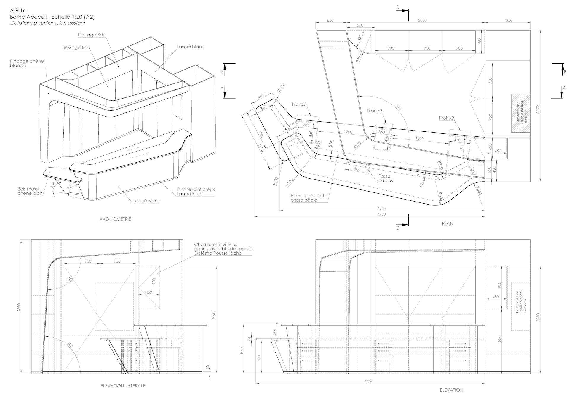 Des plans dédiés à la conception de la nouvelle Maison de l'Entreprise, réalisés par l'agence de Design d'Espace Studio Katra.