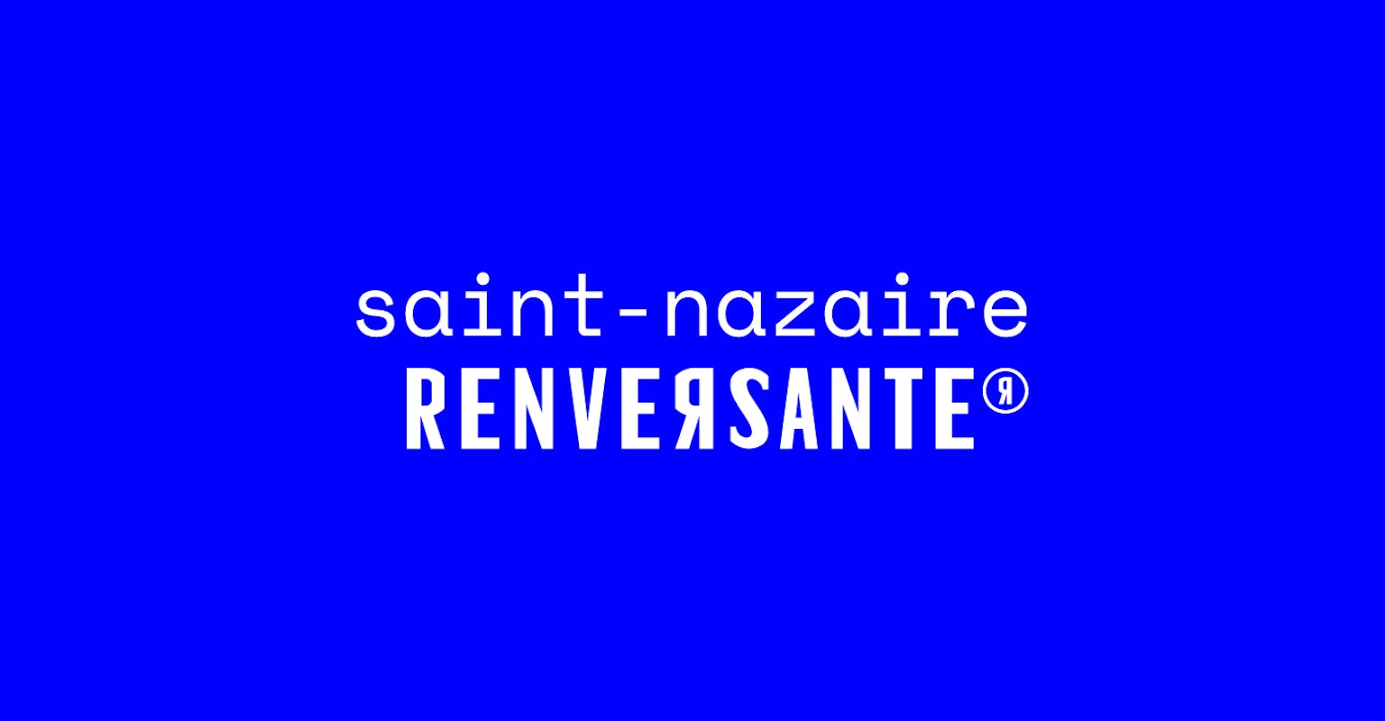 Nouveau logo de Saitn-Nazaire Renversante, conçu par le Studio Katra.
