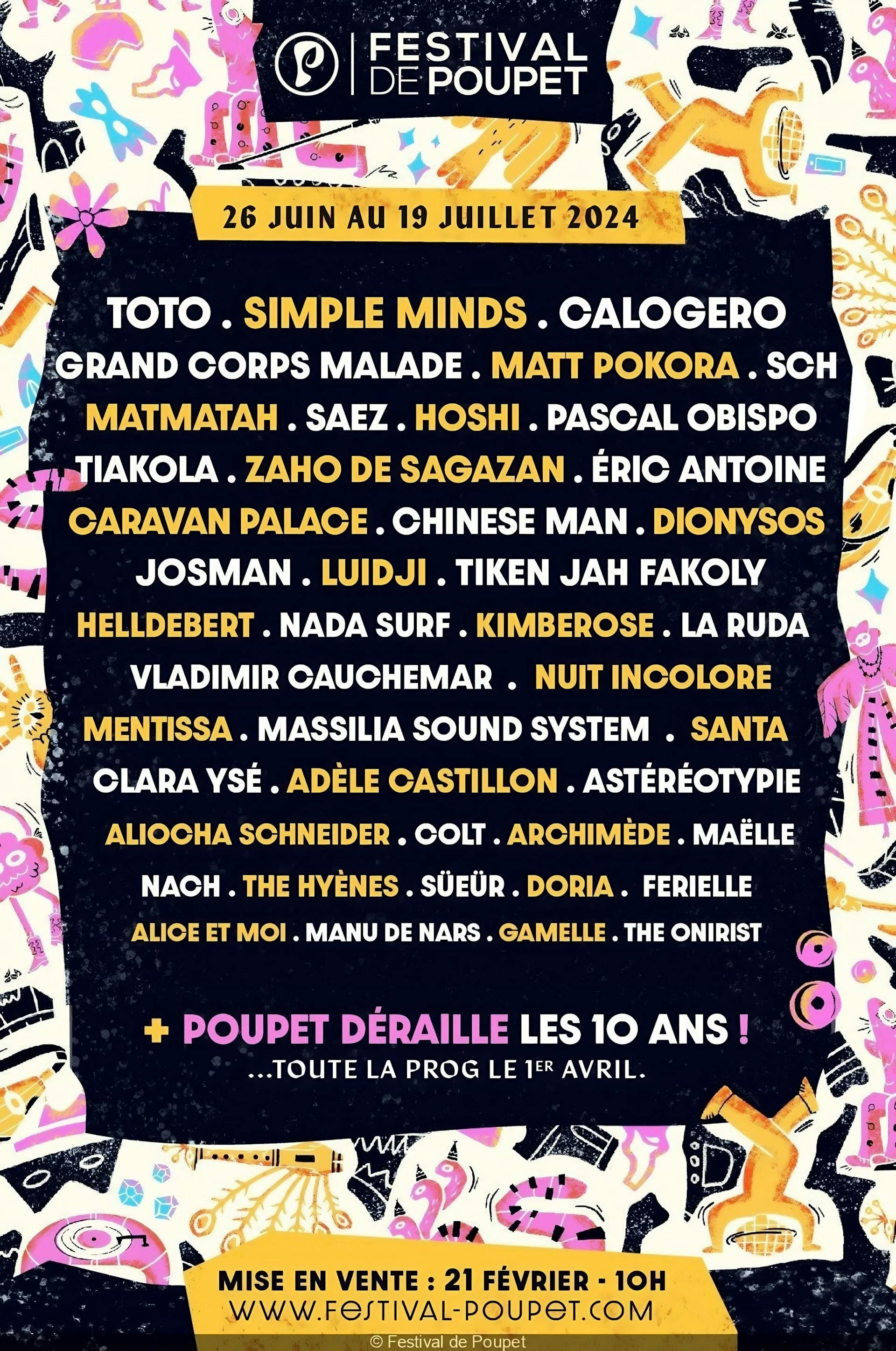 L'affiche du festival de Poupet 2024.