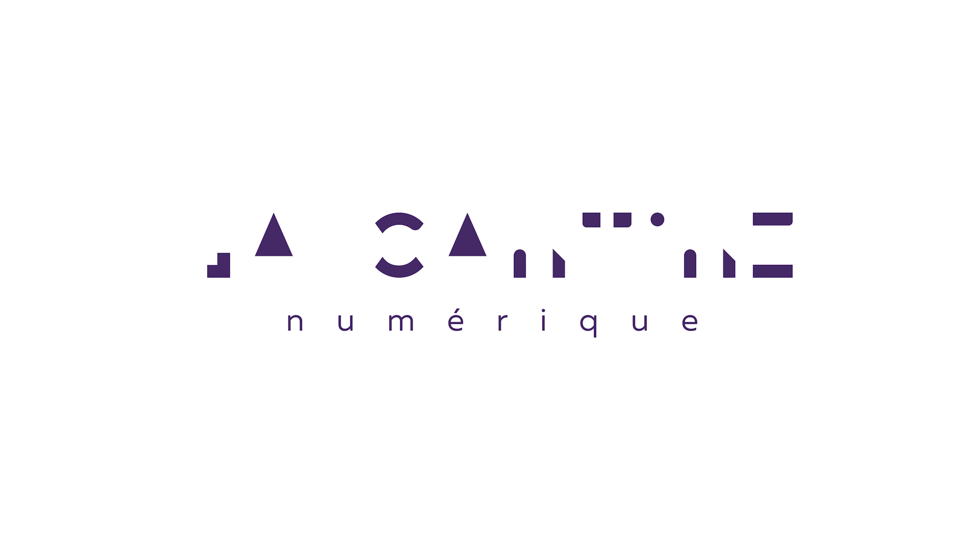 Une animation faisant apparaître petit à petit le logo de la Cantine Numérique.