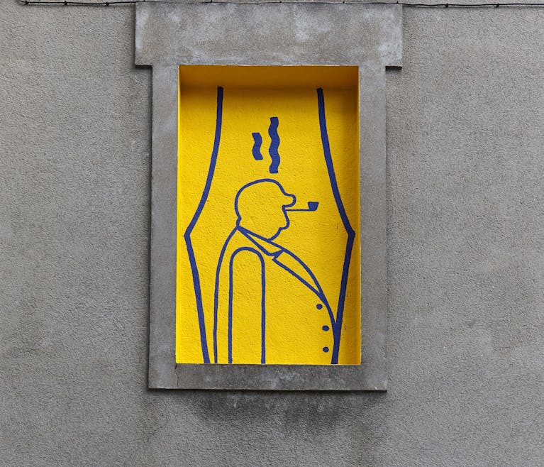 Street art gros plan sur l'une des illustrations de la nouvelle identité visuelle de la rue Biesse Nantes.