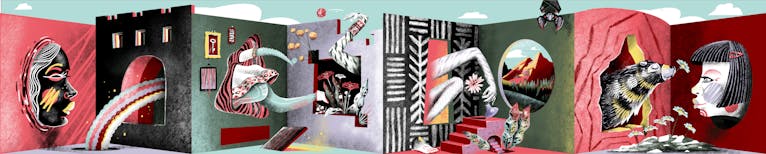 Studio Katra et Kero Zen créent une œuvre de street art au cœur de la ville de Cluj en Roumanie.