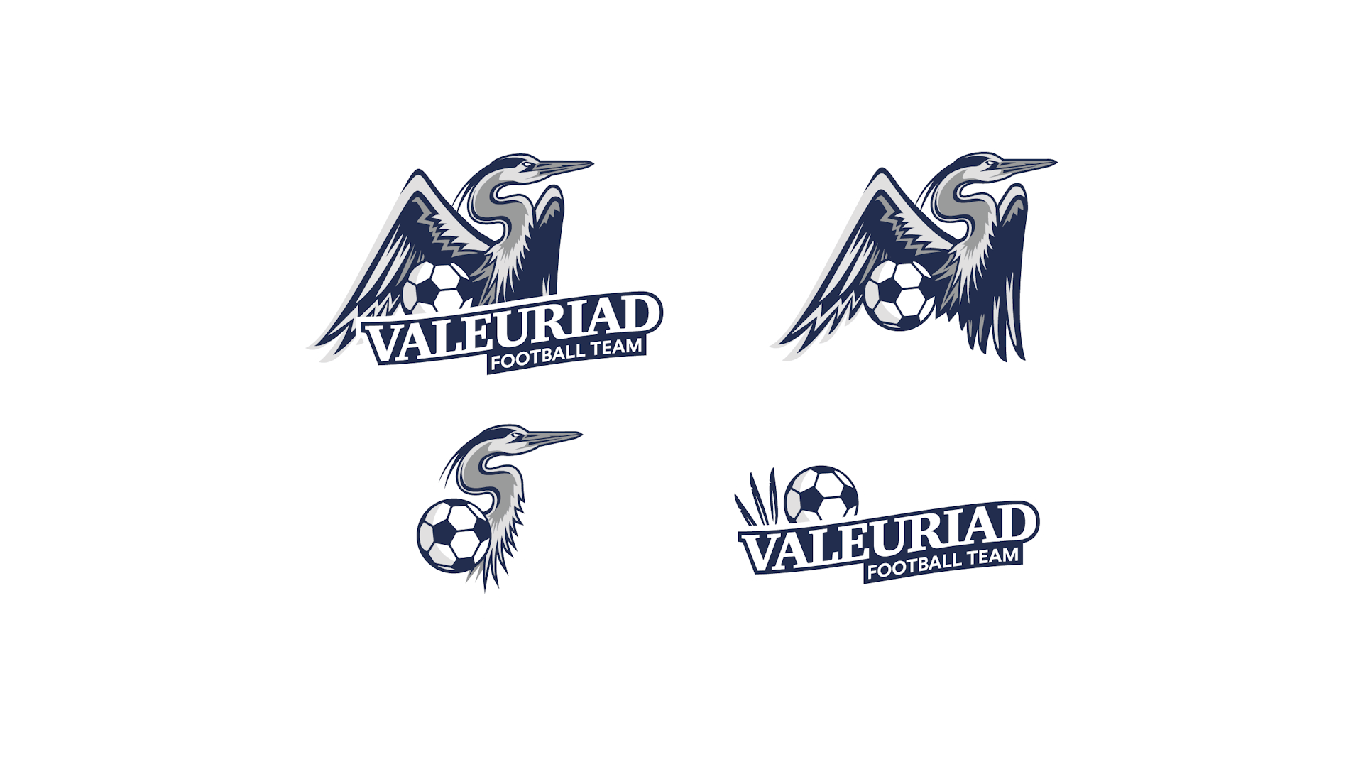 Déclinaison du logotype Valeuriad Football Team par le Studio Katra.
