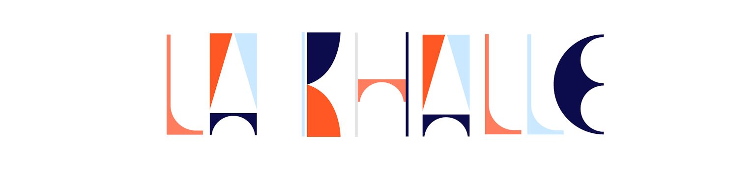 Identité visuelle et logo de l'espace de coworking La Khalle.