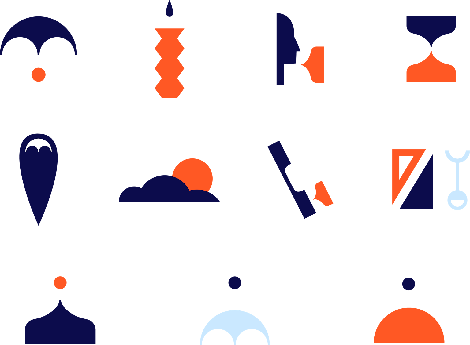 Identité visuelle et icônes pour l'espace de coworking La Khalle.