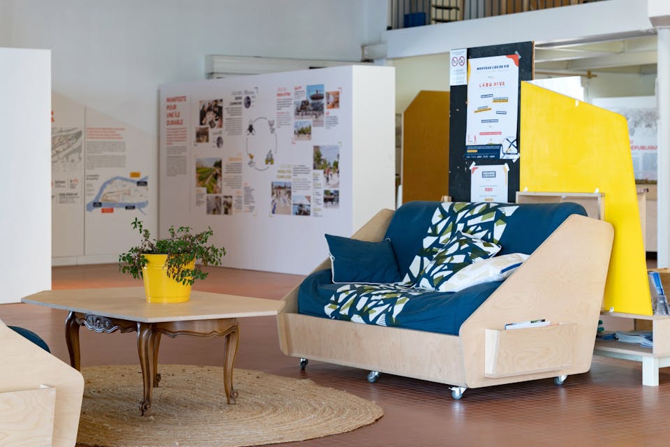 Un mobilier d'intérieur mobile issu du design d'espace de Labo Diva.