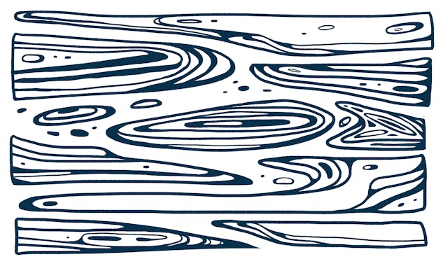 Motif de sérigraphie représentant le mouvement et le reflet de l'eau, réalisé par Clémence Regnier et Studio Katra.