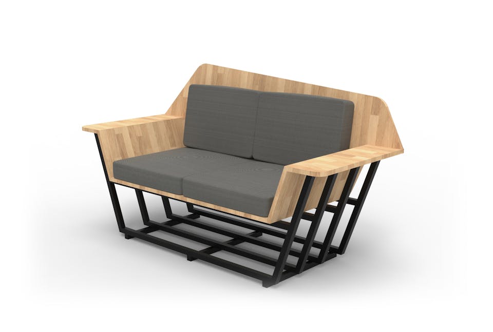Version 2 places de l'assise SAM conçue par le Studio Katra pour les locaux de la SAMOA