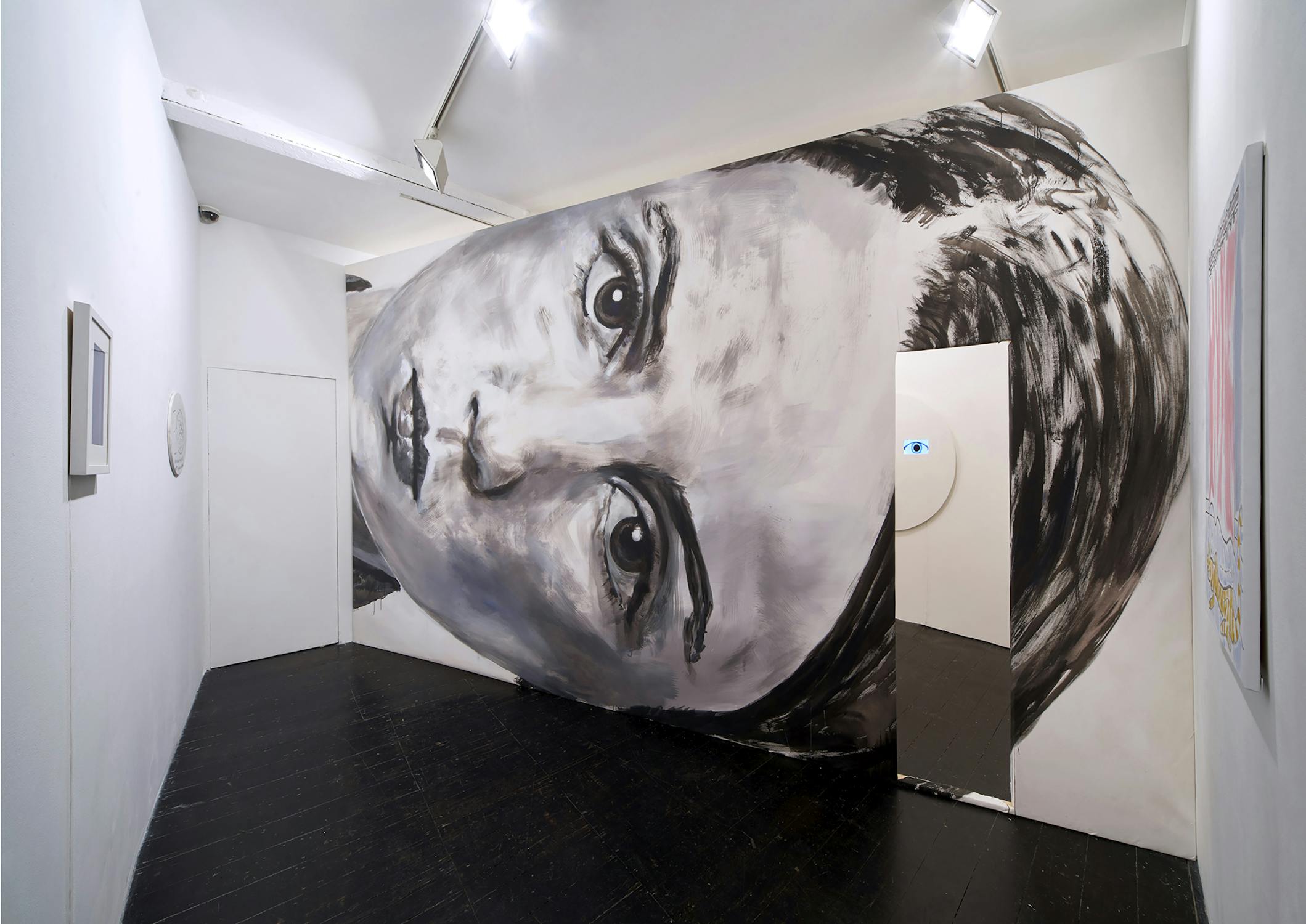 Markus Vater, Christiane F with doorway, Installation View, Union Gallery London 2017, Photo: Soon-Hak Kown