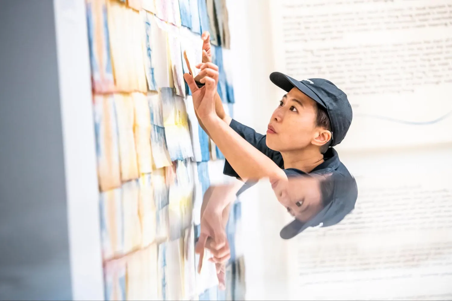 A photographic portrait of visual artist, cultural producer and independent publisher Beatrix Pang