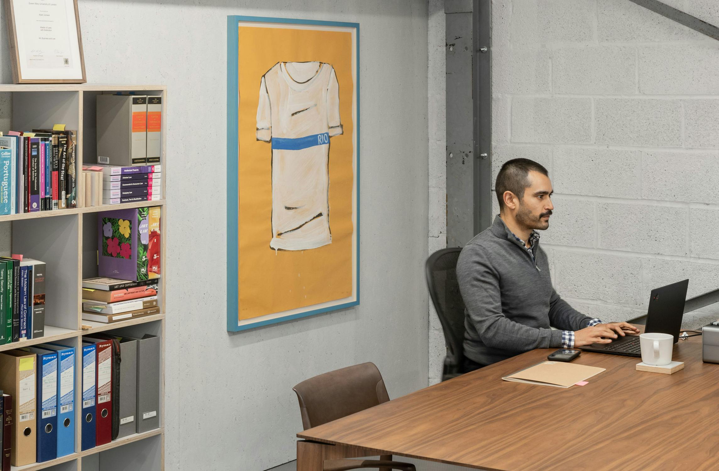 Adam Jomeen in their studio