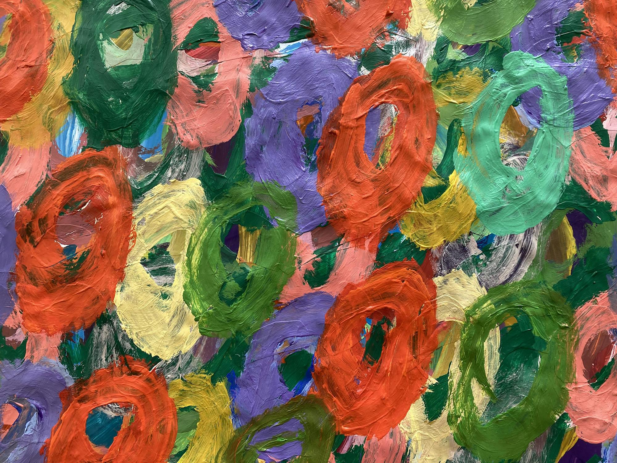 Kwaga Sillingi. Painting detail. Acrylic and paper collage on Paper. 2022. Image courtesy of the Artist and ActionSpace