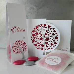 Doopsuiker en geboortekaartjes voor Olivia