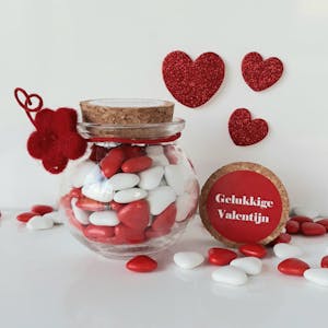 Hartjes in chocolade voor Valentijn
