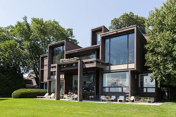 Stunning mansion in Grosse Pointe, Michigan showcasing beautiful and unique architectural design.