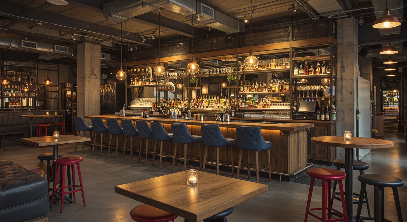 Upscale restaurant in Royal Oak featuring a refined dining atmosphere and beautifully arranged tables.