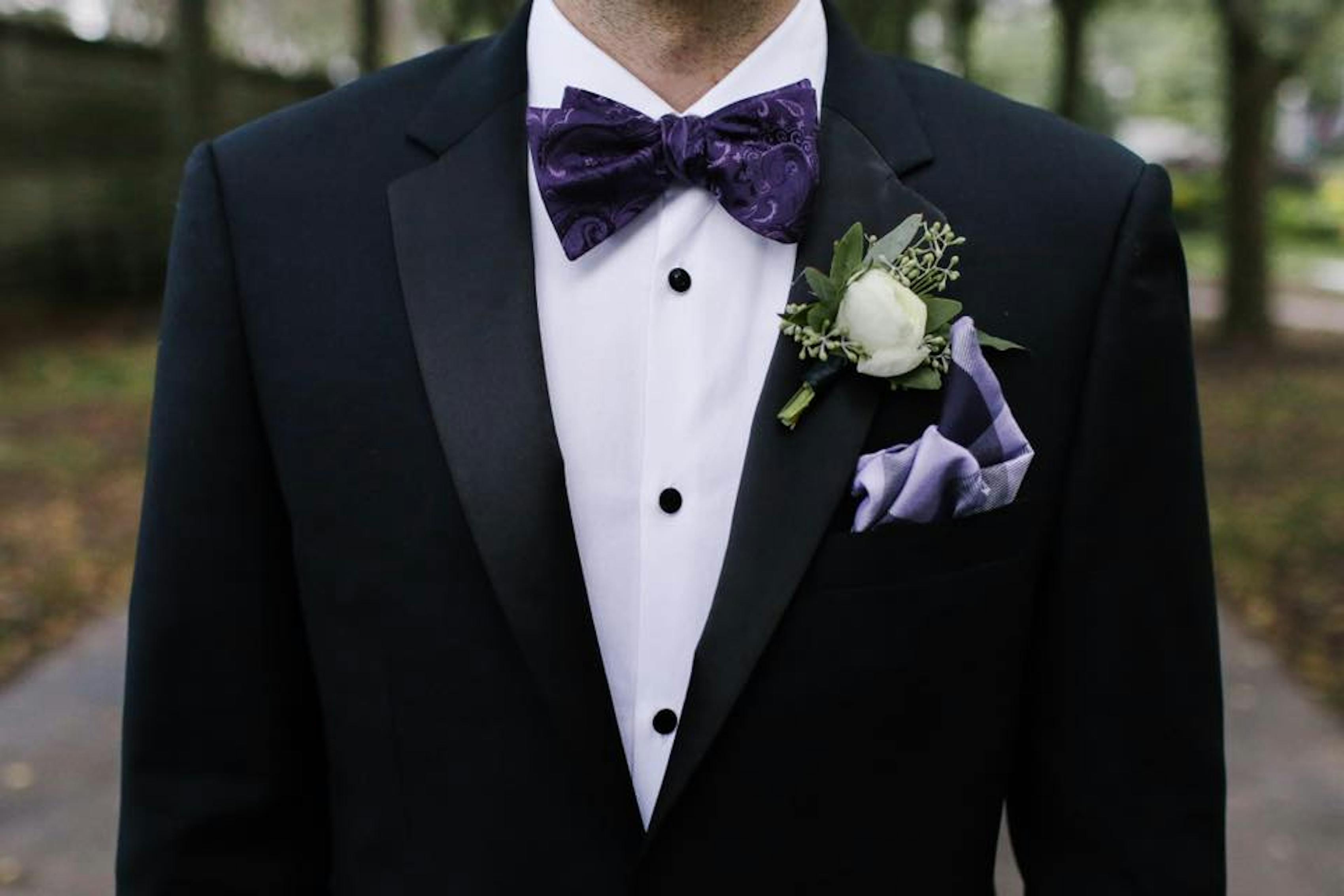 Groomsmen in wedding tuxedos