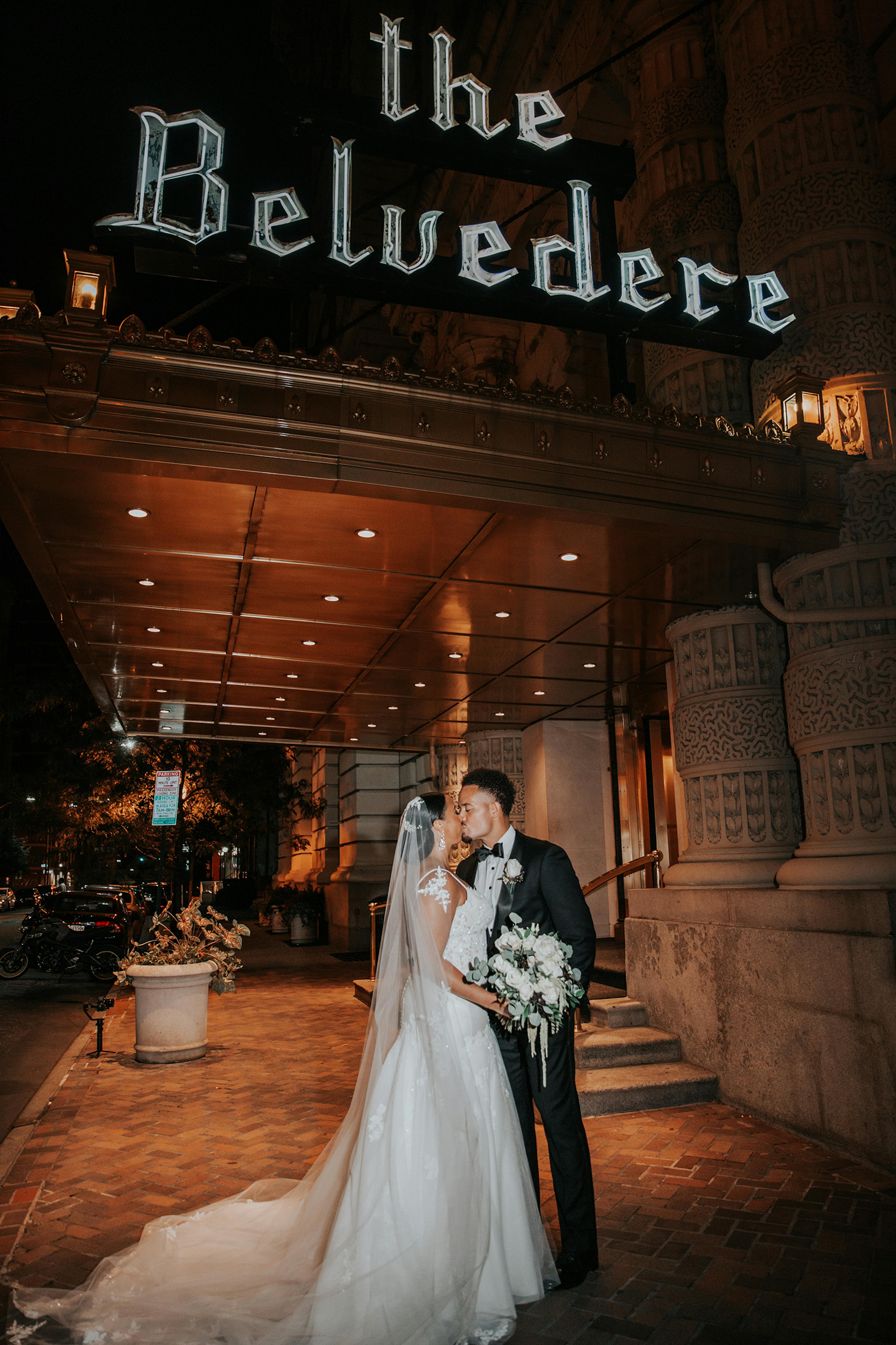 black tie hotel wedding