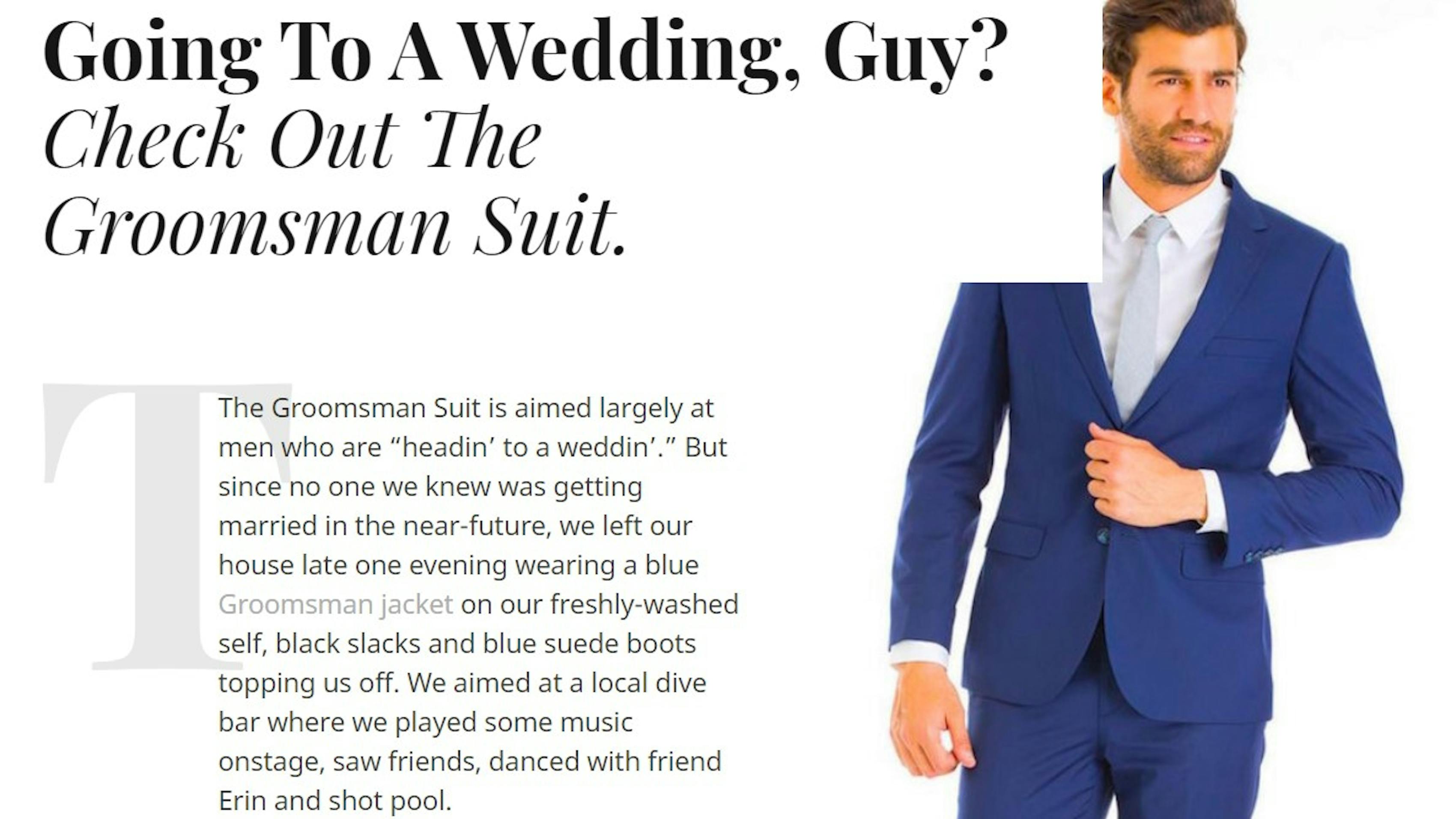 blue suit review