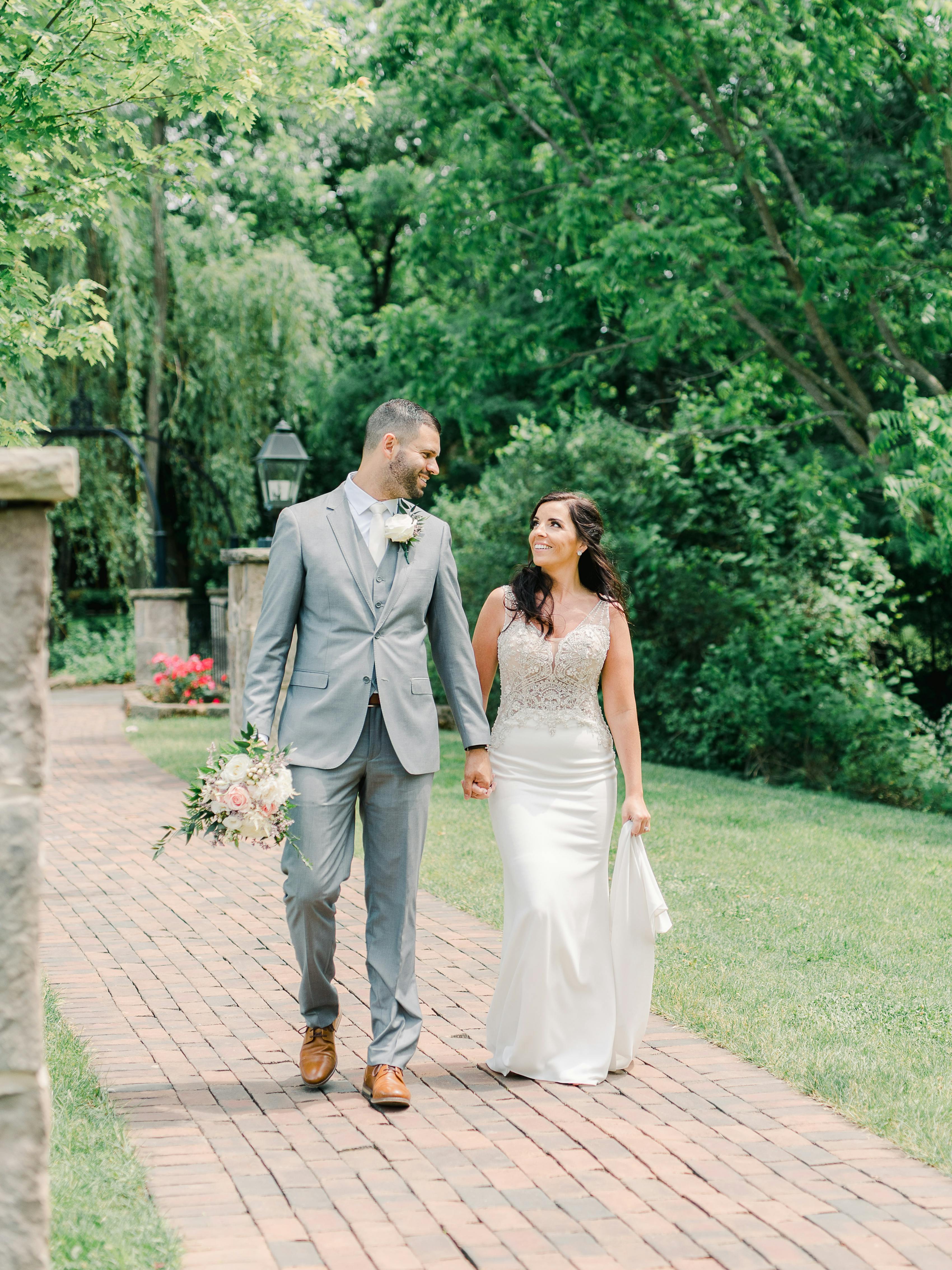 light gray wedding suits