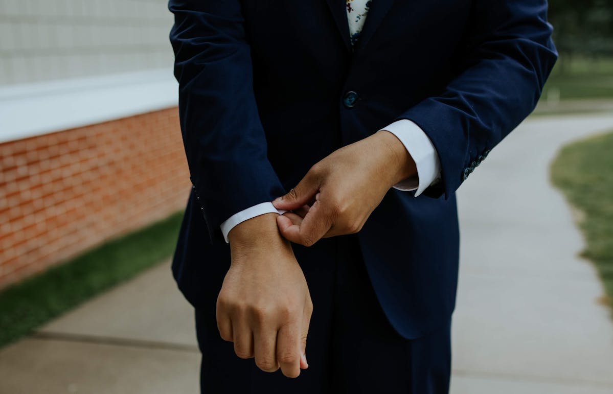 navy wedding tuxedo