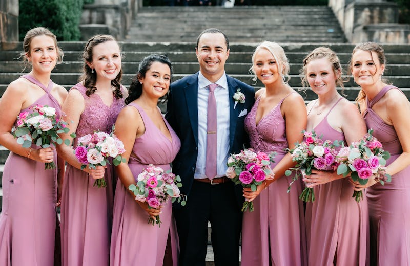 pink wedding color palettes