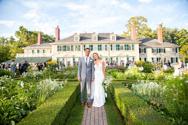 Groom in textured gray wedding suit for men