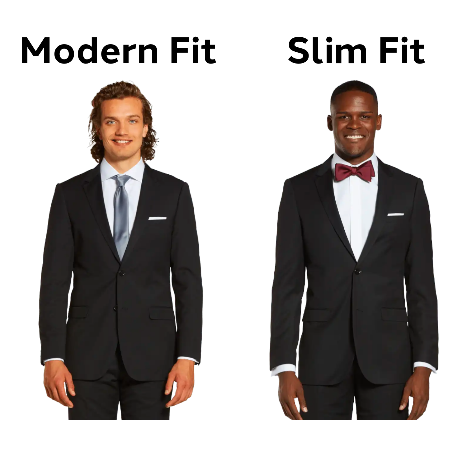 difference between modern fit and classic fit suit