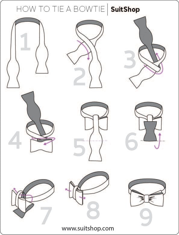 how to tie a bow tie