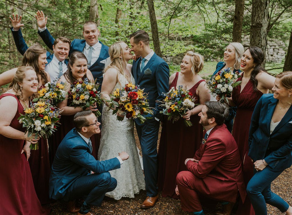 Courtney & Paul'S Rustic Spring Wedding In New England | Suitshop