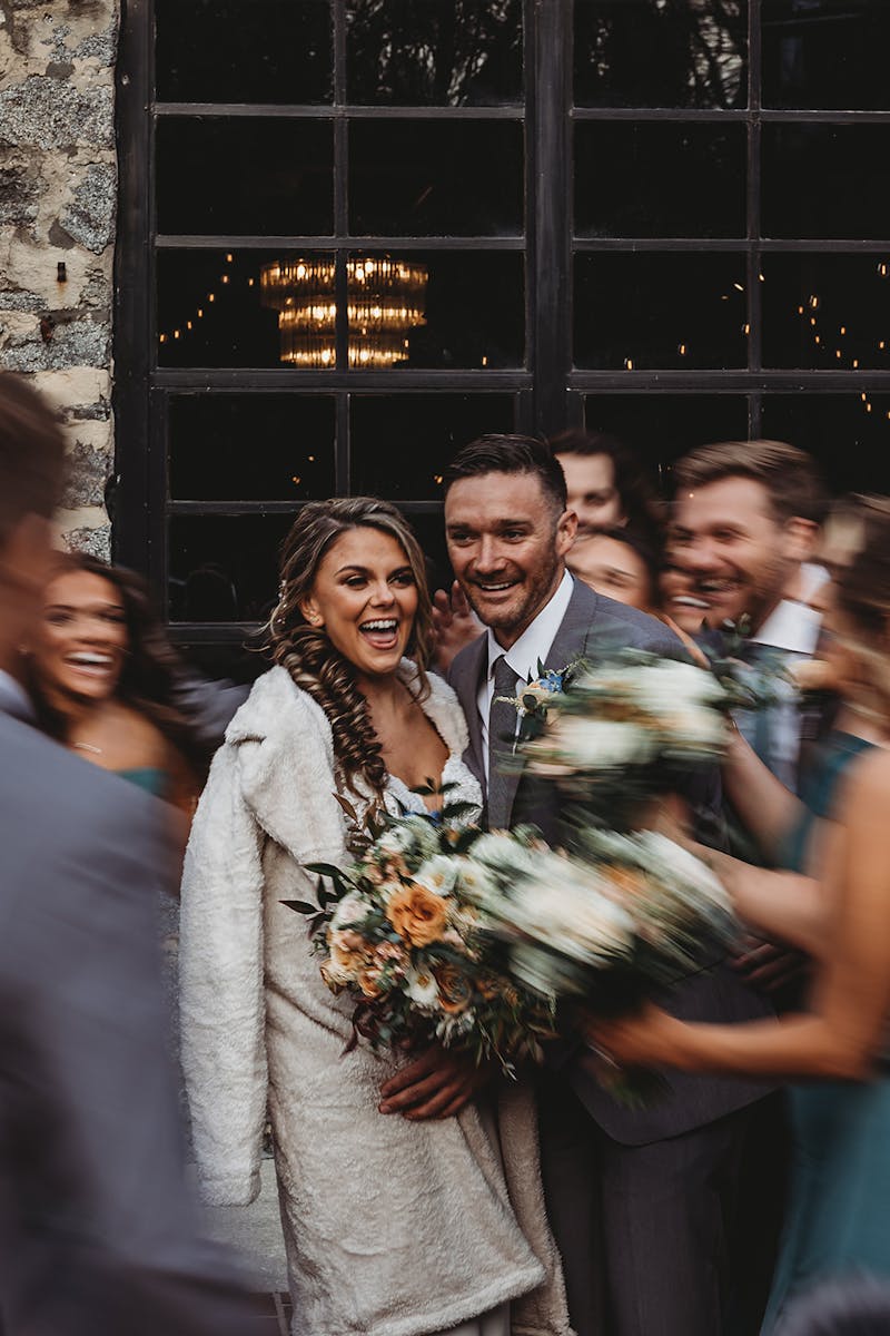 blurry wedding photo style