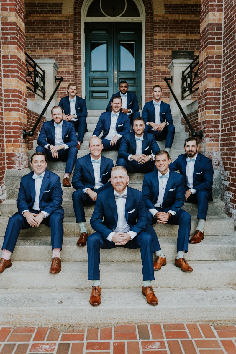 navy wedding suits for men