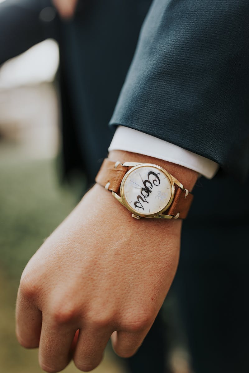 custom groom's watch gift